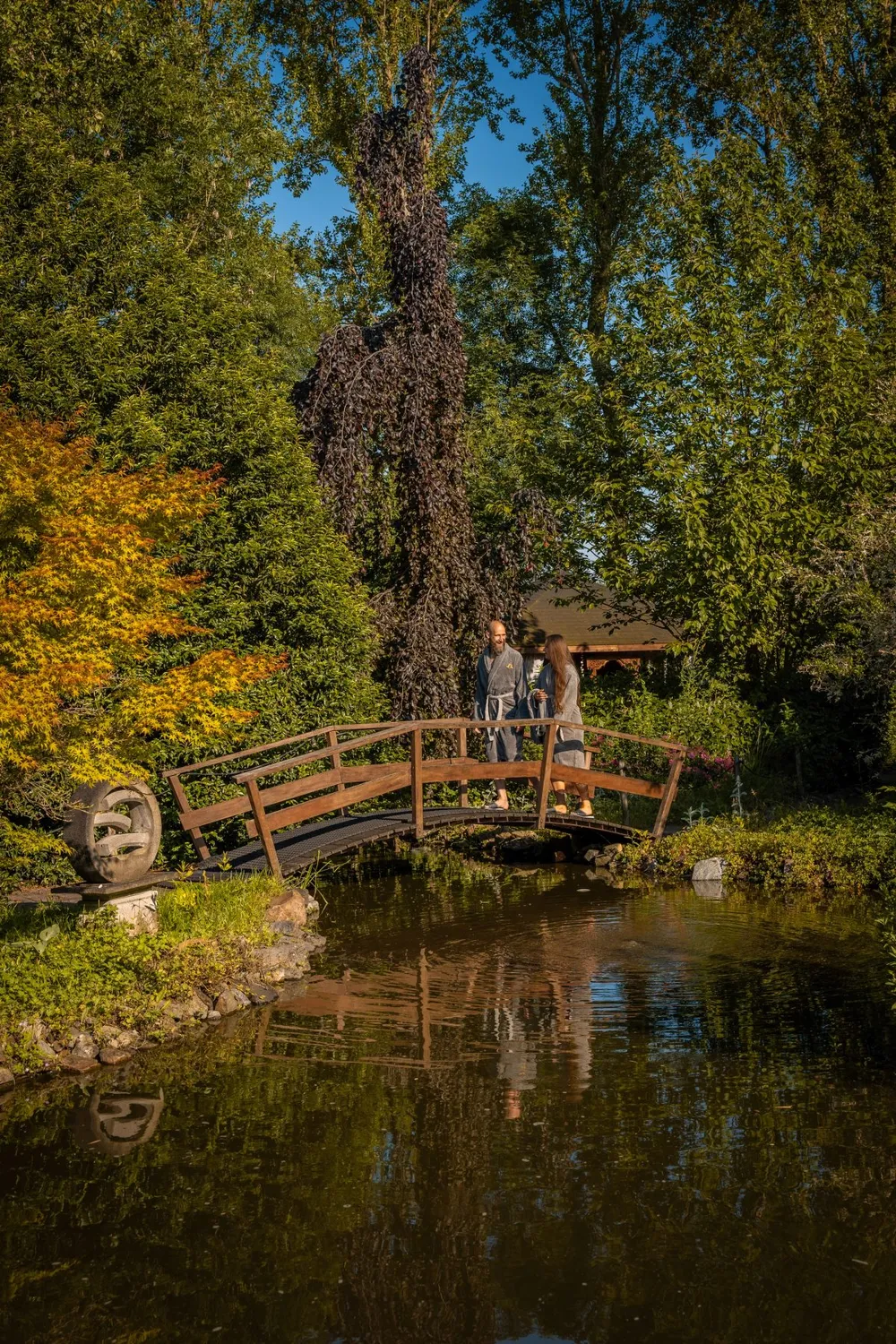 Wellnesstuin met houtgestookte buitensauna